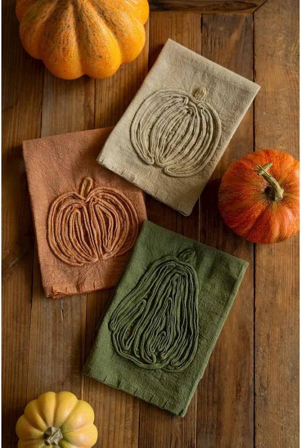 embroidered tea towels