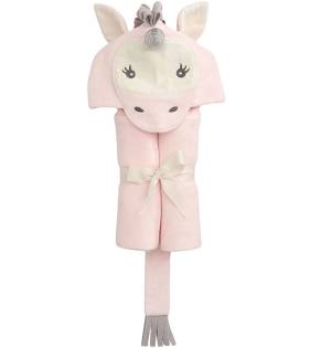 Pink Unicorn Baby Bath Wrap