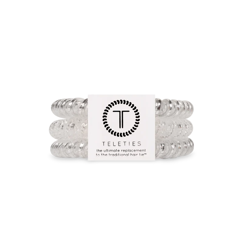 Silver Slay Small Hair Ties