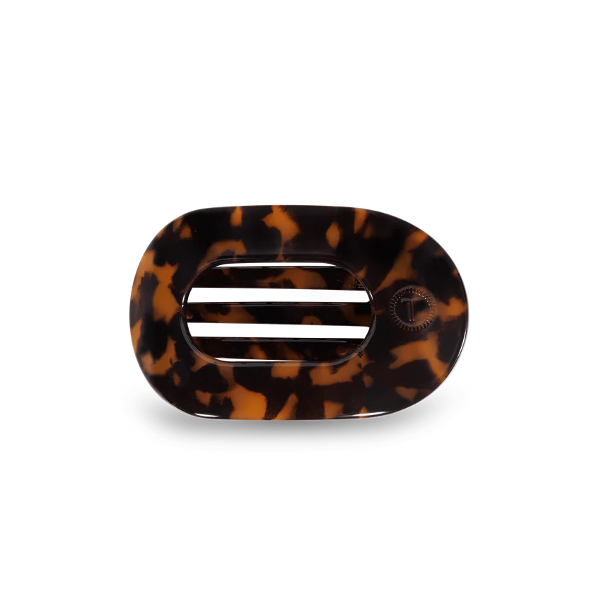 Tortoise Small Flat Round Clip