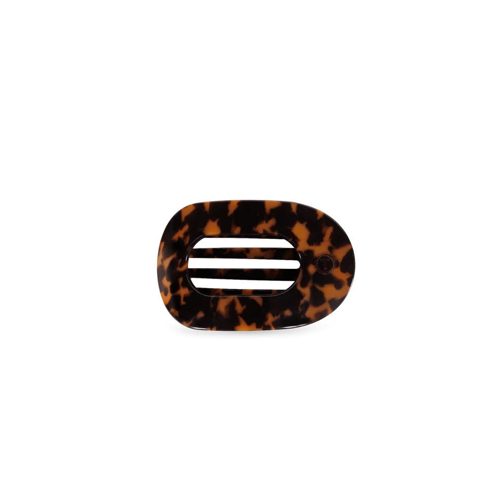 Tortoise Tiny Flat Round Clip