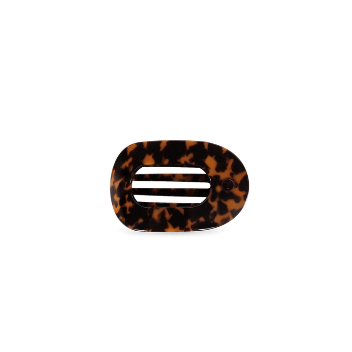 Tortoise Tiny Flat Round Clip