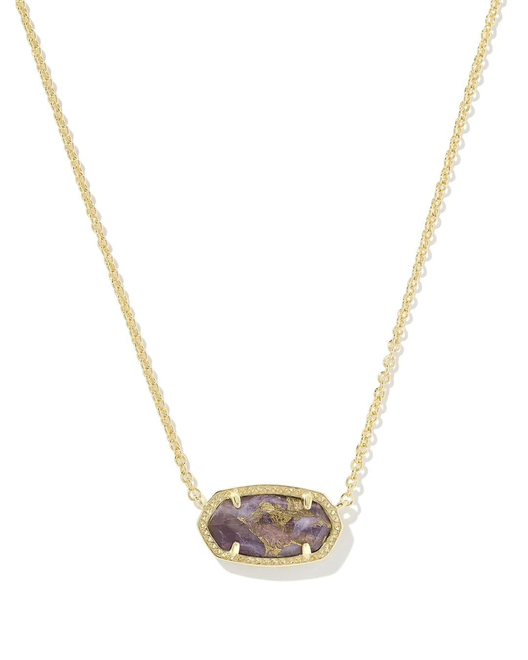 ELISA NECKLACE GOLD BRZ VND PRPL AMTHST