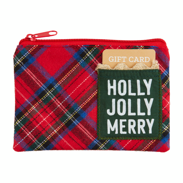 TARTAN CHRISTMAS Gift Card POUCH